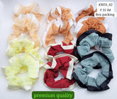 Impression Colorful Scrunchies ( Pack of 12)
